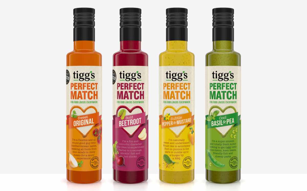 Dressings brand Tigg's adopts fresh packaging design