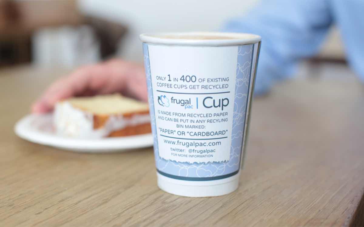 Frugalpac signs first partnership to trial recyclable coffee cups