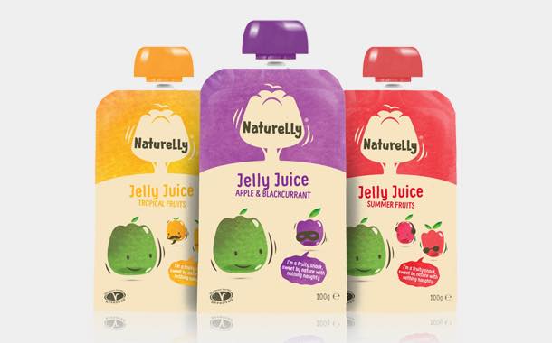 Naturelly refreshes jelly juice packaging with fresh design