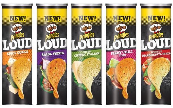 Pringles debuts crunchy corn and grain crisps with 'loud' flavours