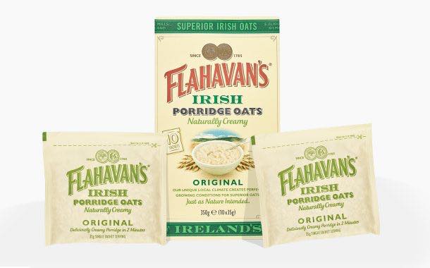 Flahavan's develops 'natural, more textured' porridge sachets