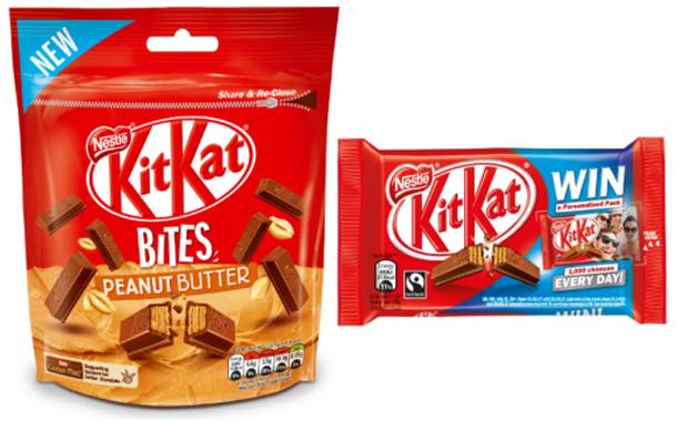 As well as peanut butter Bites, KitKat is launching a new on-pack competition.