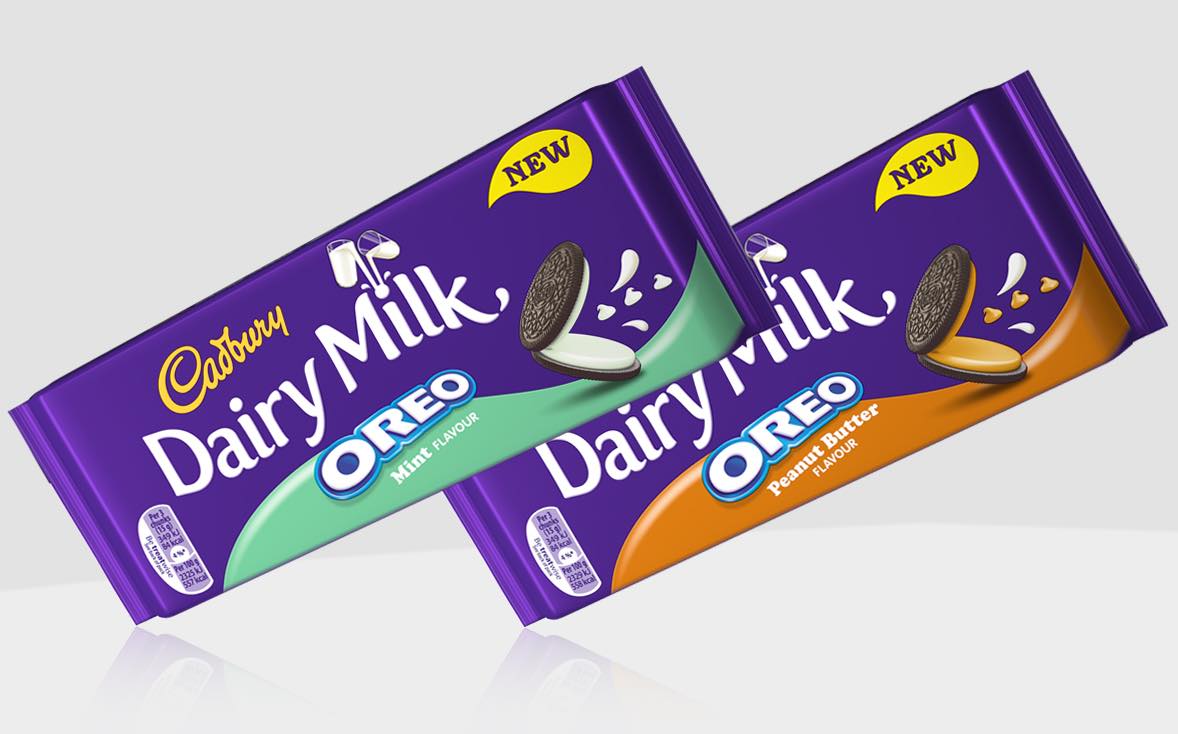 Cadbury charms young adults with mint and peanut Oreo bars