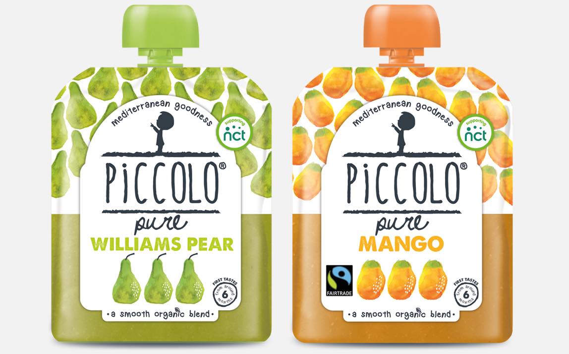 Piccolo launches new range of individual fruit purées for babies