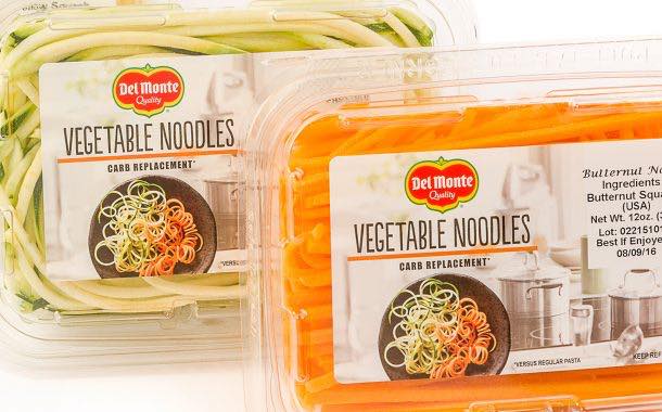 Del Monte launches six-strong range of vegetable noodles