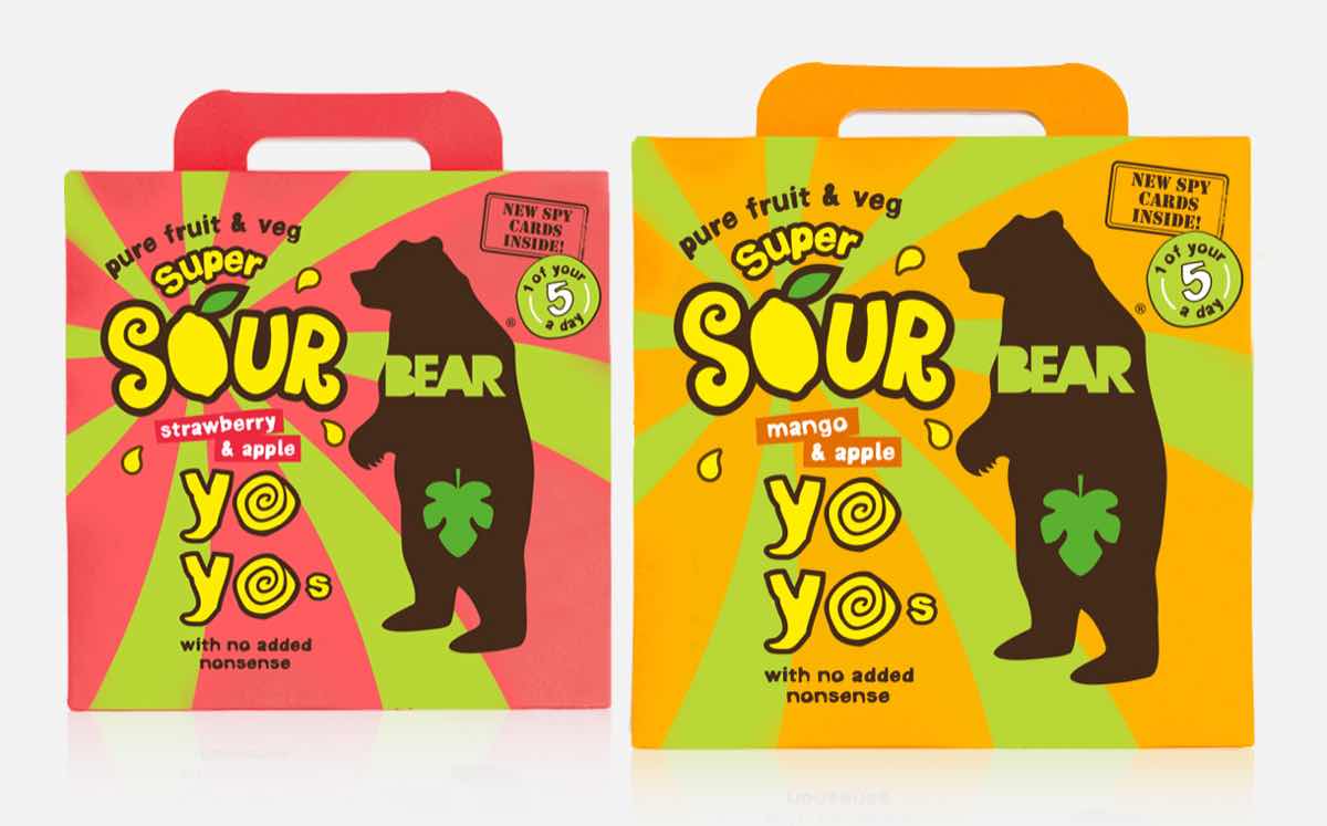 Bear Nibbles expands Yoyos fruit snack with 'super sour' varieties