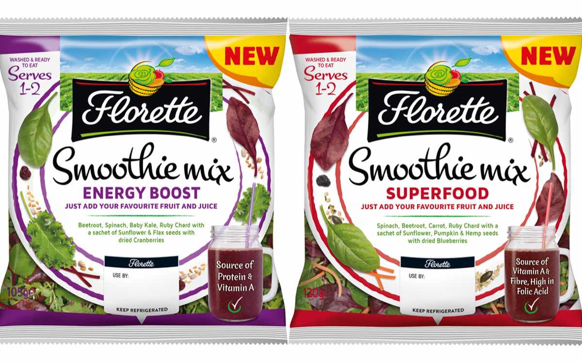 Salad brand Florette launches ready-to-blend mixed bags