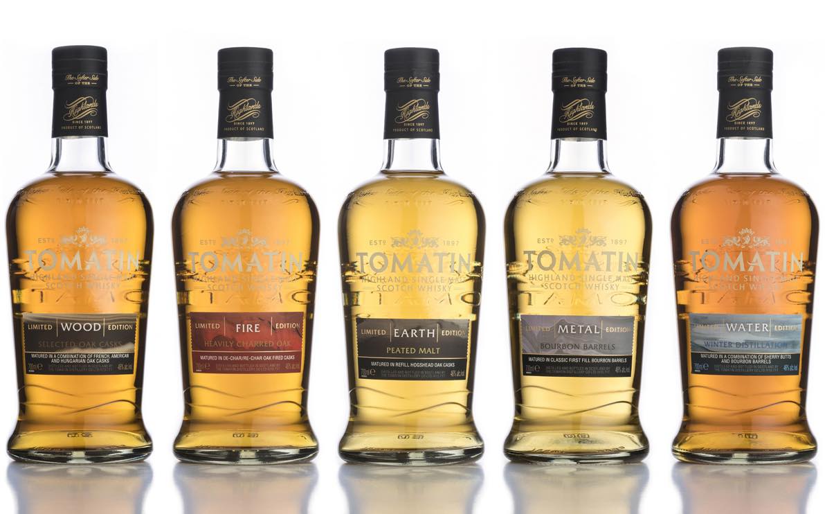Tomatin releases single malts inspired by nature's elements
