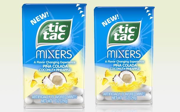 Tic Tac launches 'tropical' piña colada flavour of Tic Tac Mixers
