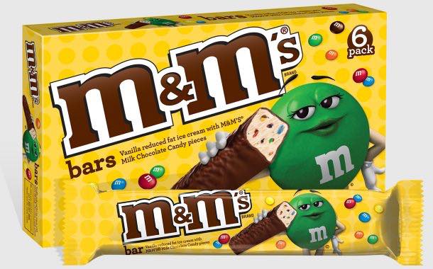Mars introduces individually wrapped M&M's ice cream bars