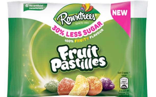 Nestlé's new 30% less sugar Fruit Pastilles