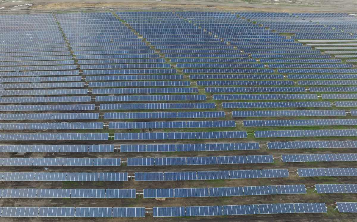 There are nearly 150,000 solar panels on the 260-acre site.