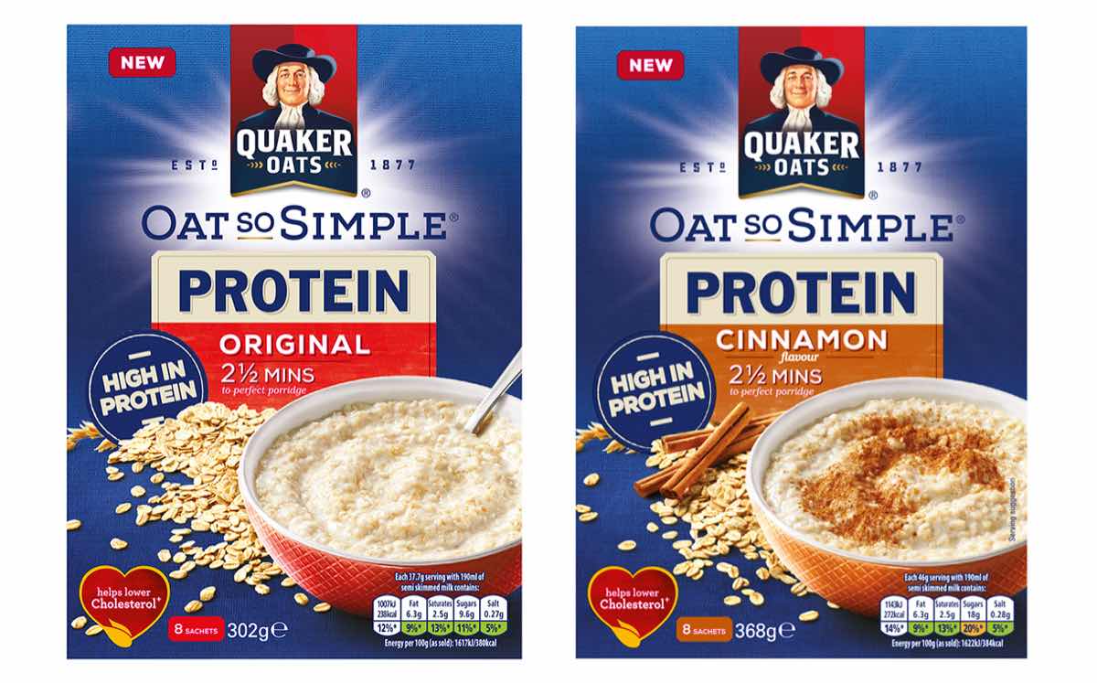 Quaker’s Oat So Simple sachets get protein boost this summer - FoodBev