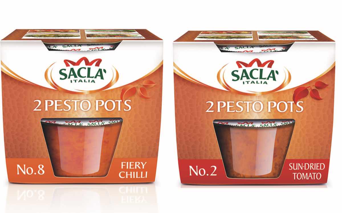 Sacla unveils new twin packs of Pesto Pots in the UK
