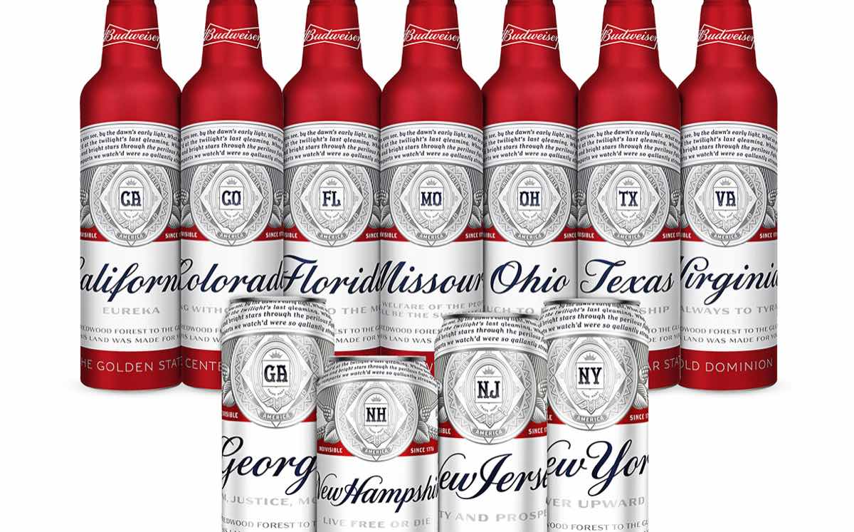 Budweiser unveils new patriotic packaging featuring 11 US states
