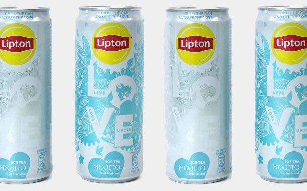 Crown Holdings creates Lipton iced tea can that changes colour