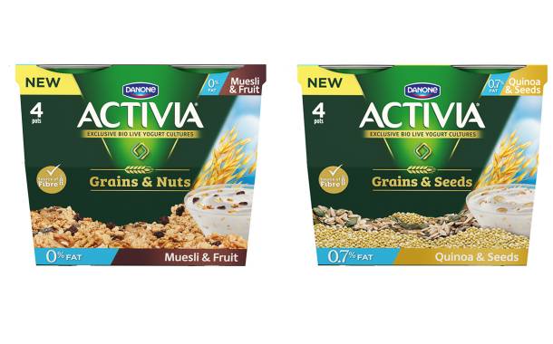 Activia introduces new grains and seeds yogurt range