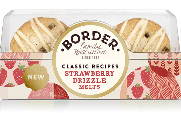Border Biscuits adds strawberry drizzle melts to its classic range
