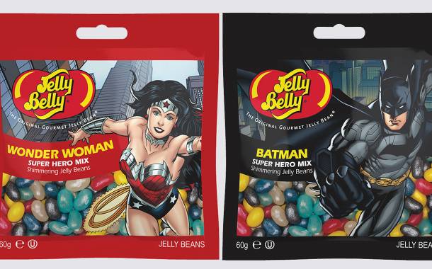 Jelly Belly unveils new packaging featuring DC superheroes