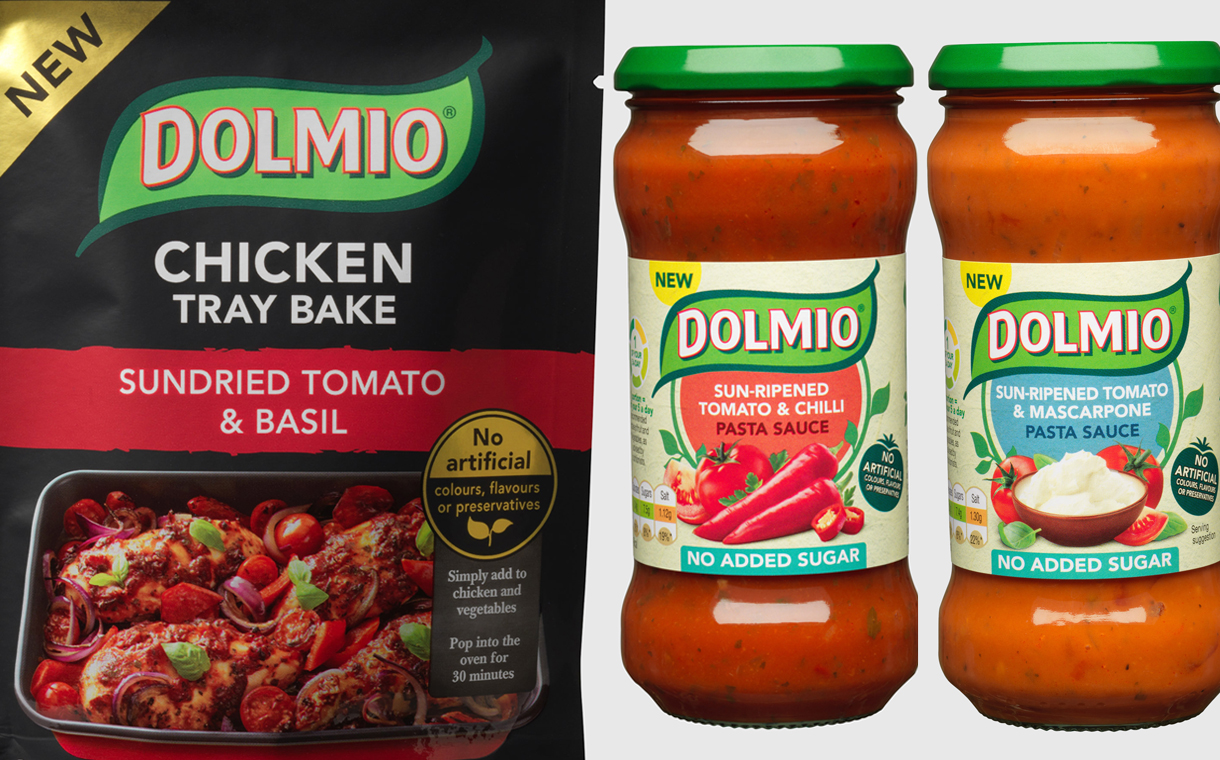 Dolmio unveils chicken tray bakes and no added sugar pasta sauces