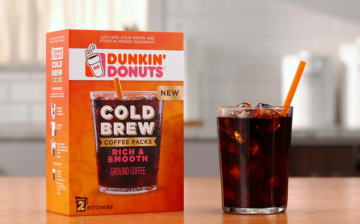 Dunkin’ Donuts unveils ‘rich and smooth’ cold brew coffee packs