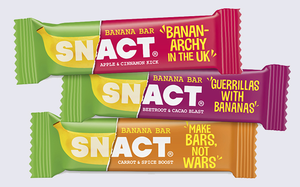 Snact launches range of bars made from unwanted bananas