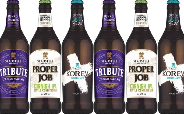 St Austell Brewery targets shelf presence with new beer bottles