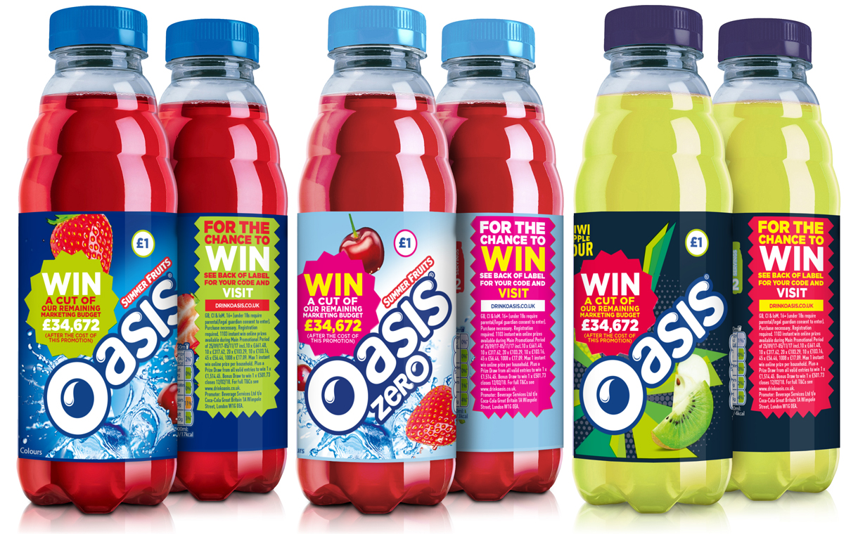 Oasis to give away its ‘marketing budget’ in consumer promotion