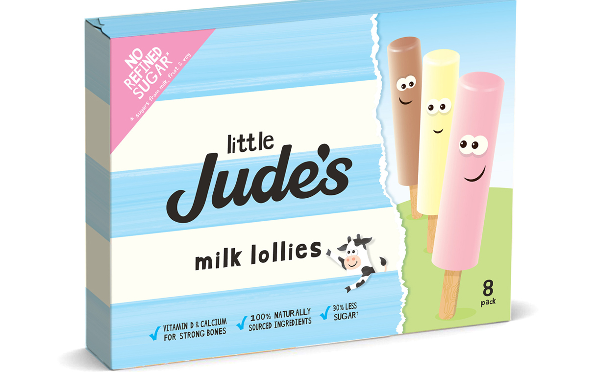 Jude’s launches Little range of low-sugar milk lollies in the UK