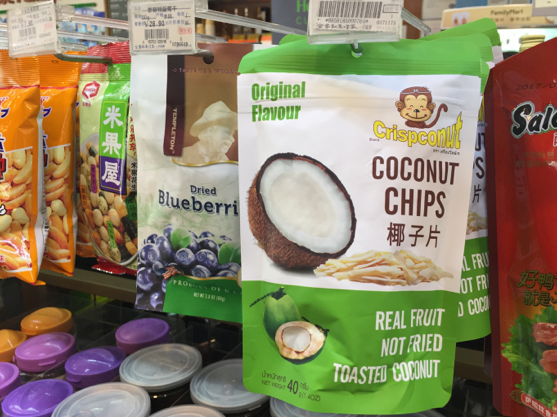 'Real, toasted' coconut chips from Thailand