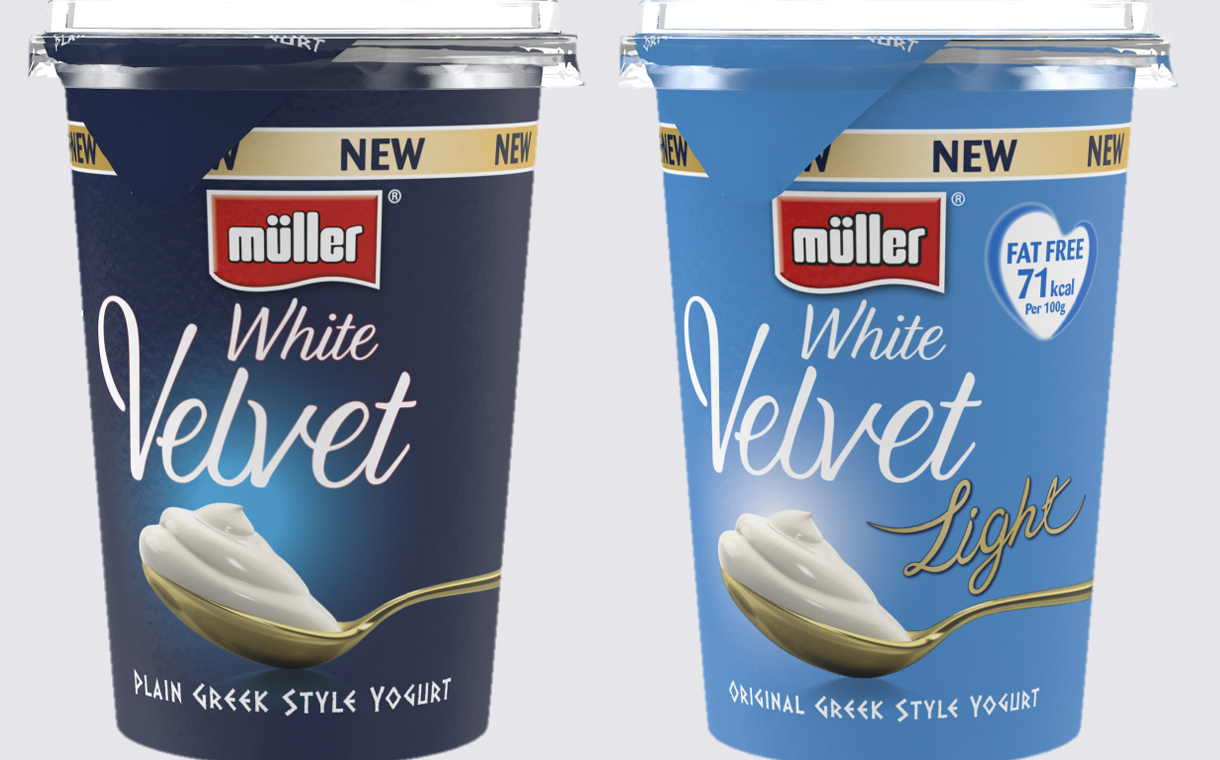 Müller White Velvet range aims to reinvigorate plain yogurt sector