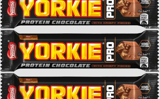 Nestlé launches protein-boosted Yorkie bar with reduced sugar