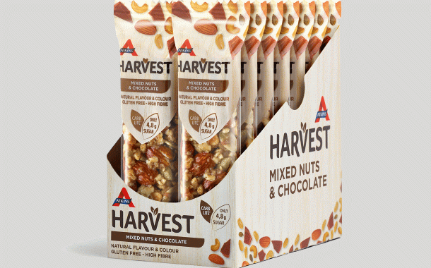Atkins introduces ‘low sugar’ range of Harvest snack bars