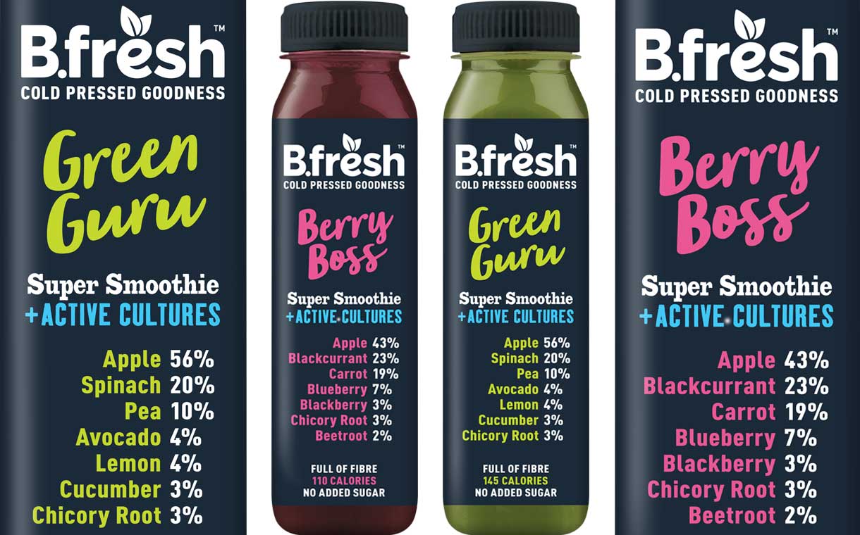 B.Fresh unveils Super Smoothies + Active Cultures range in the UK