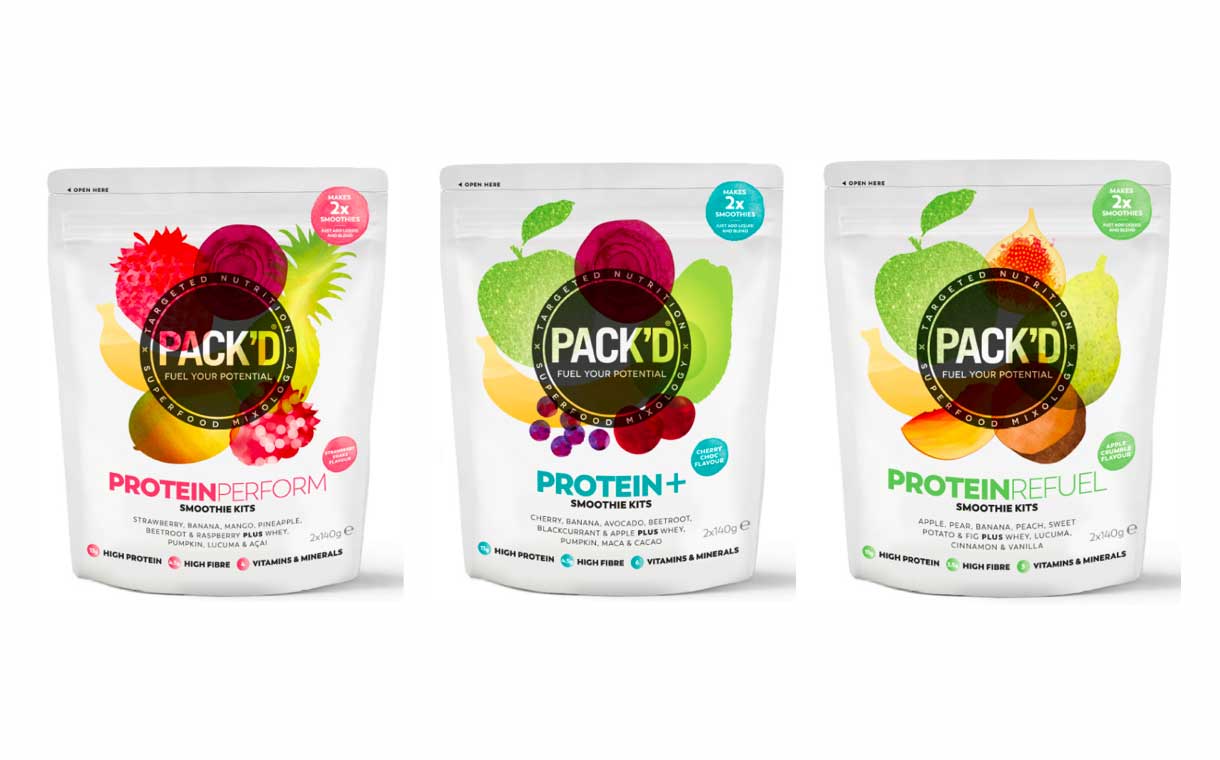 Pack'd launches high-protein range of frozen smoothie kits