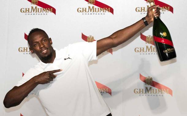 G. H. Mumm and Usain Bolt launch Mumm Grand Cordon
