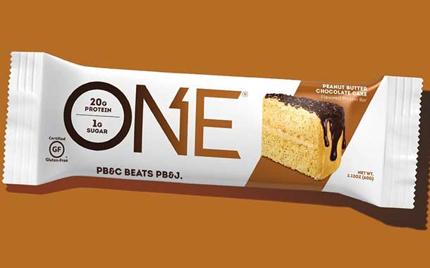 One Brands debuts high-protein peanut butter chocolate cake bar