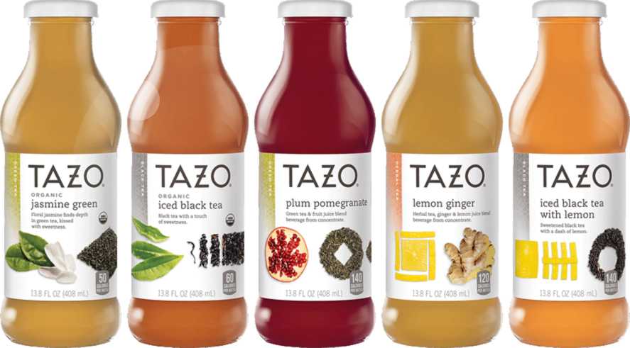 As well as hot teas, Tazo sells K-Cup pods, liquid concentrates and bottled RTD teas.