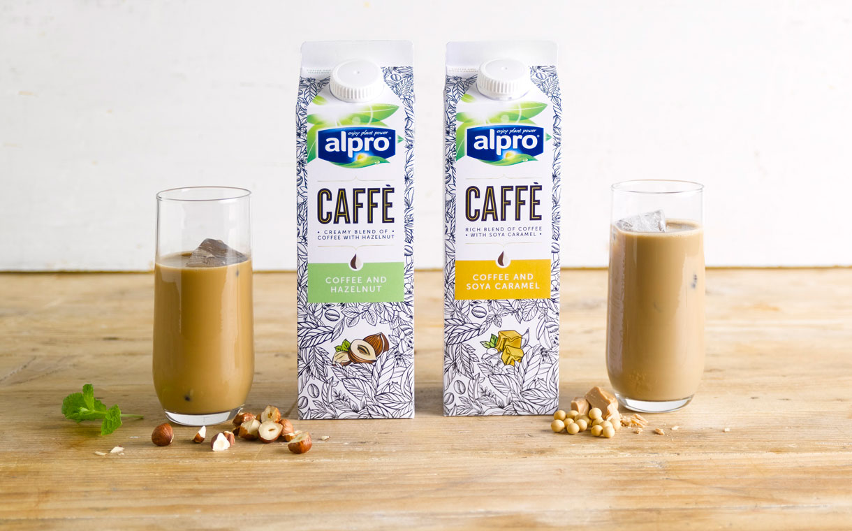 Alpro releases its first range of chilled coffees in the UK