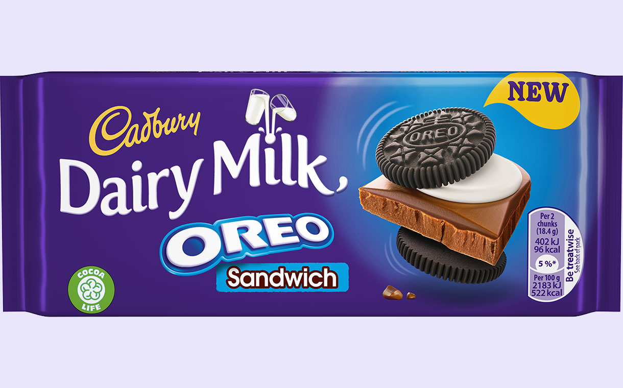 Cadbury and Oreo unite for new chocolate bar and sharing bag