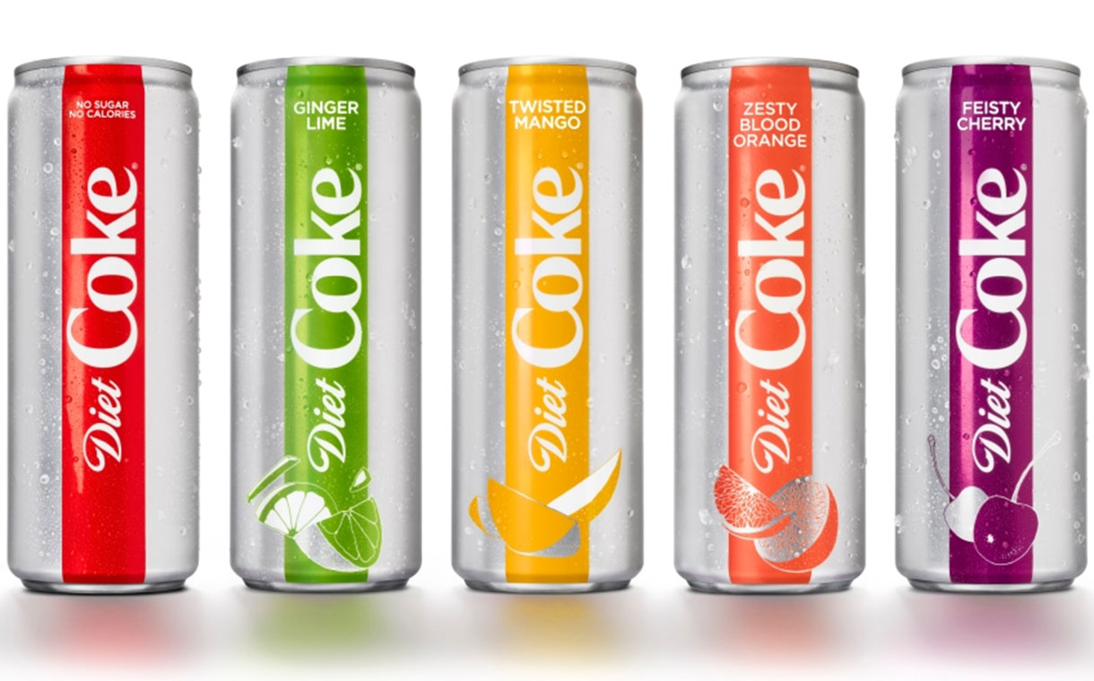 Diet Coke gets its biggest ever makeover and four new flavours