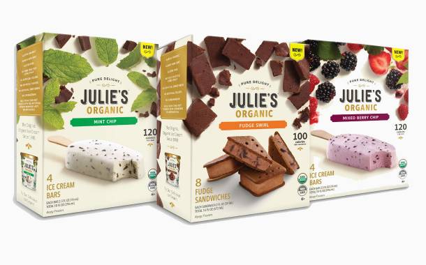 Julie's Organic introduces three new ice cream products