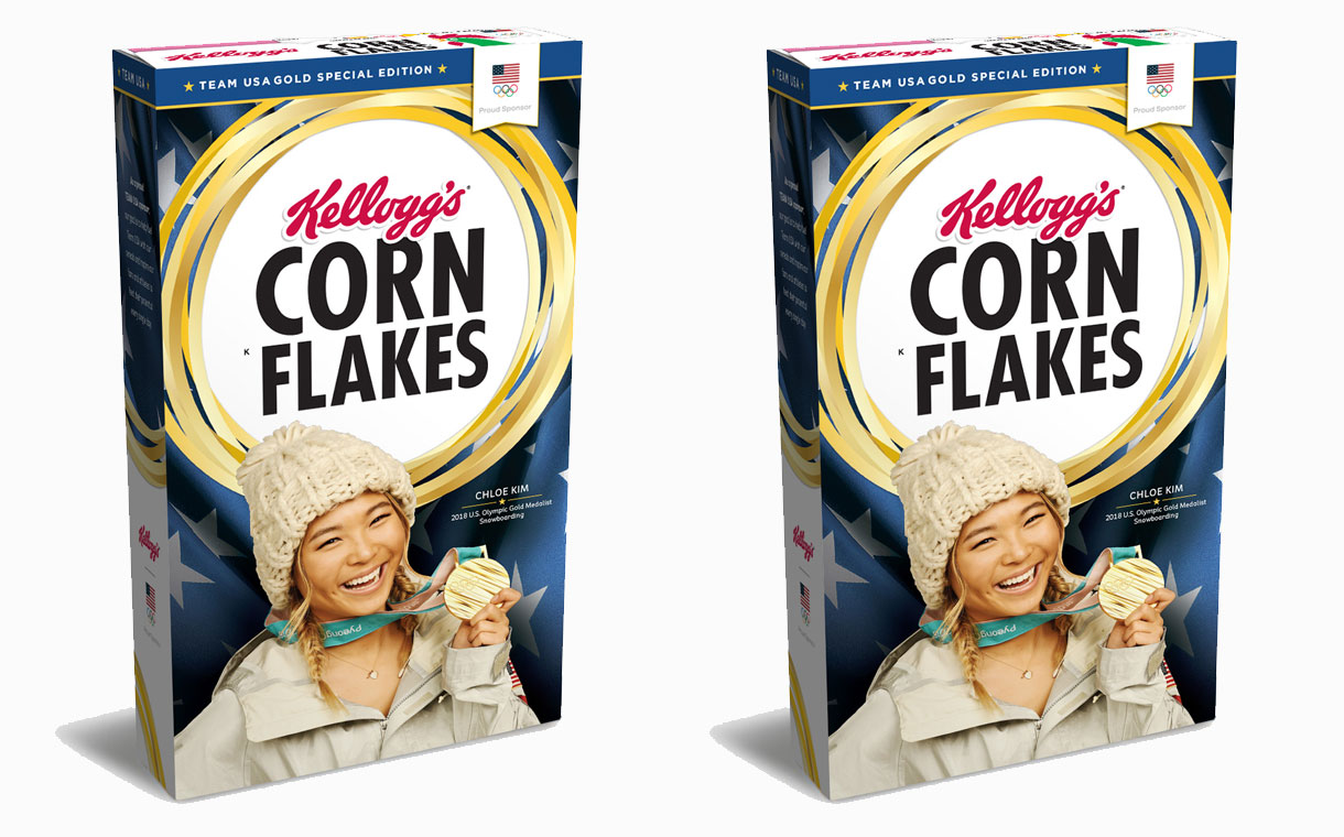 Kellogg's celebrates Olympic gold with 'Gold Edition' corn flakes