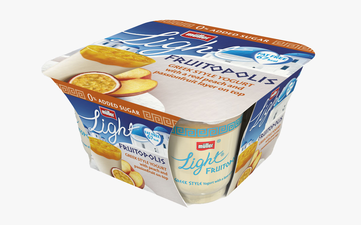 Müller creates new Fruitopolis yogurt with 0% added sugar