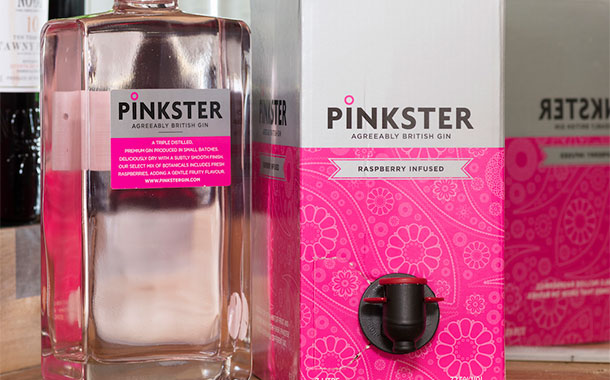 Pinkster introduces 3 litre bag-in-box raspberry-infused gin