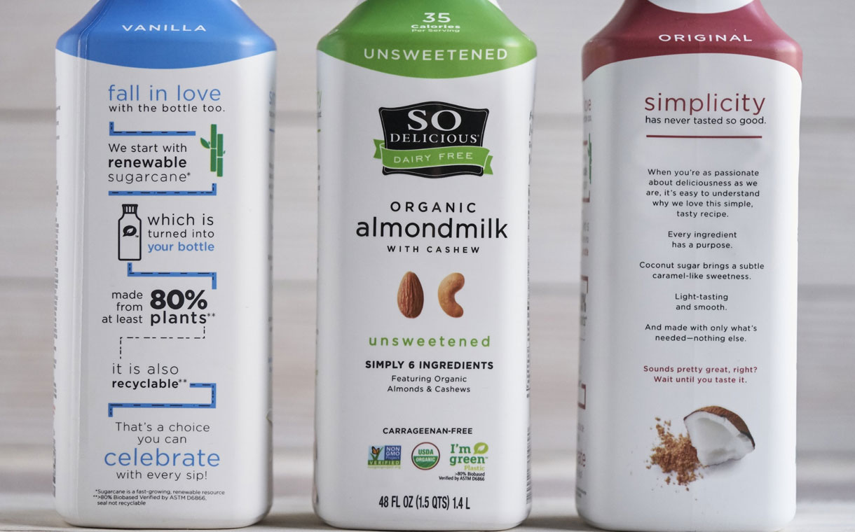 So Delicious unveils almond milk featuring a plant-based bottle