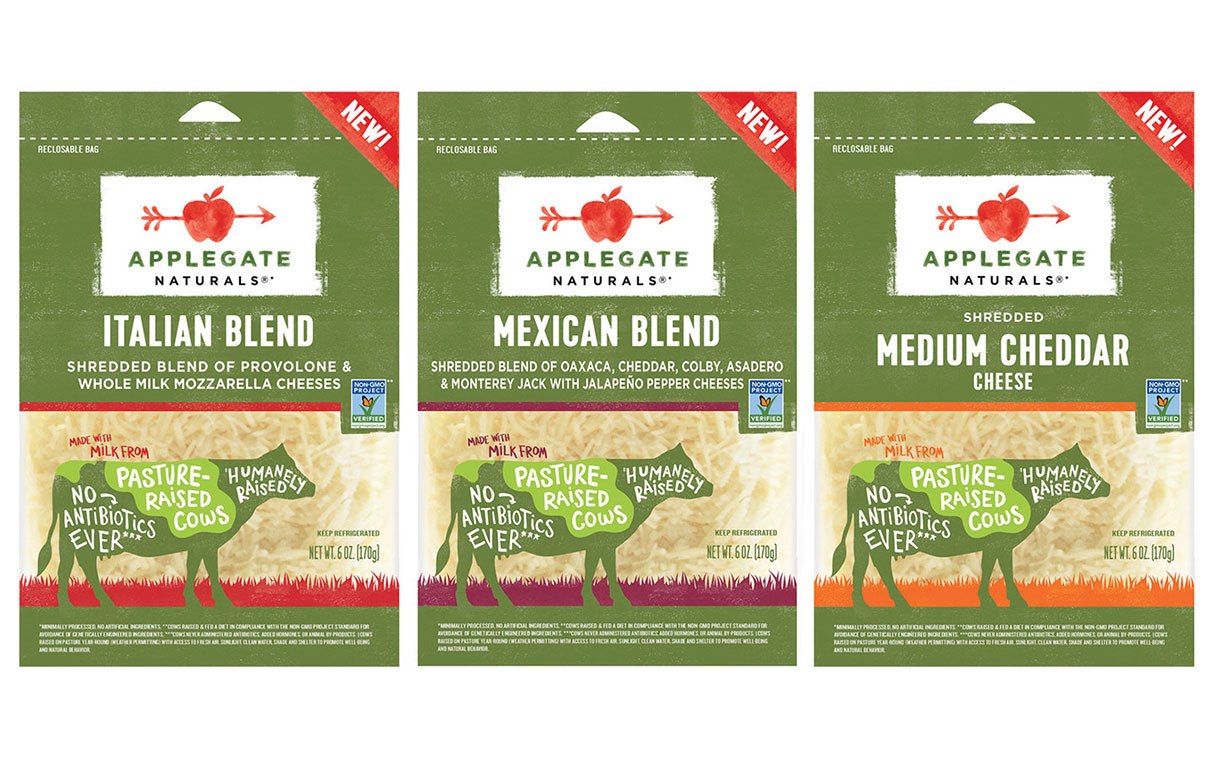 Hormel’s Applegate introduces new sliced and grated cheeses