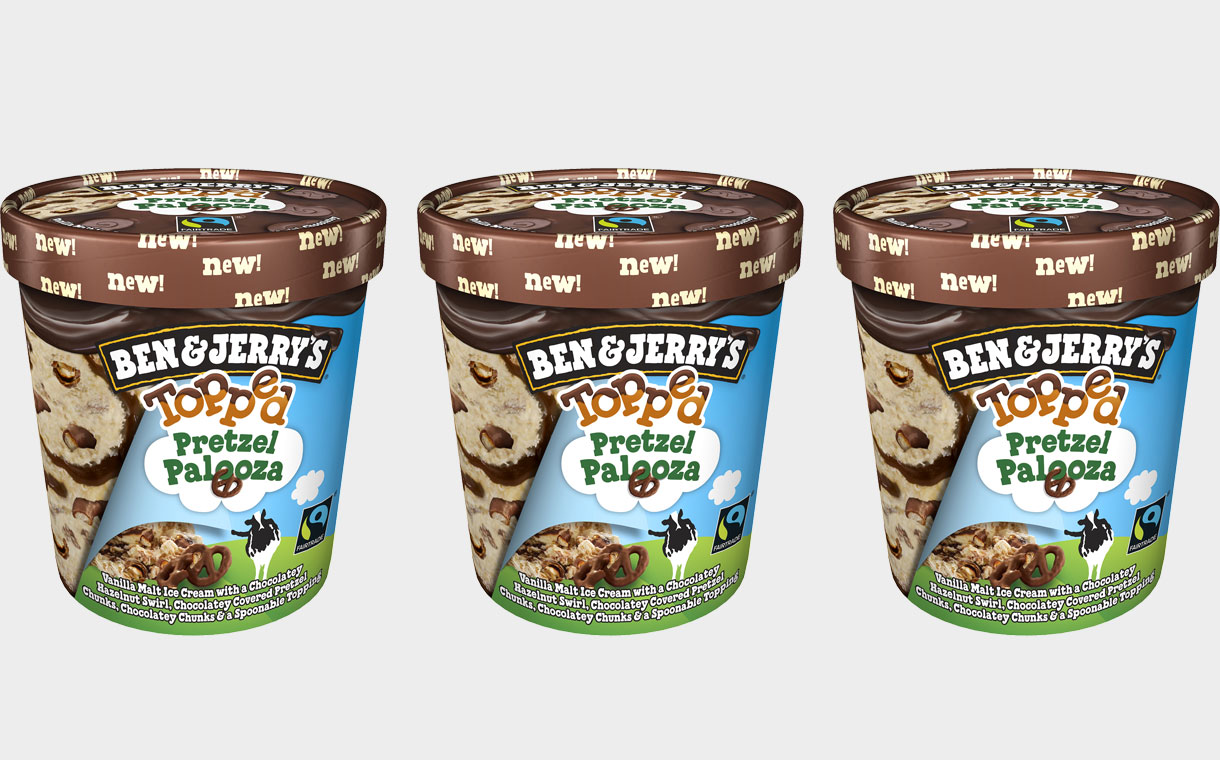 Ben & Jerry's expands its Topped range with new pretzel flavour
