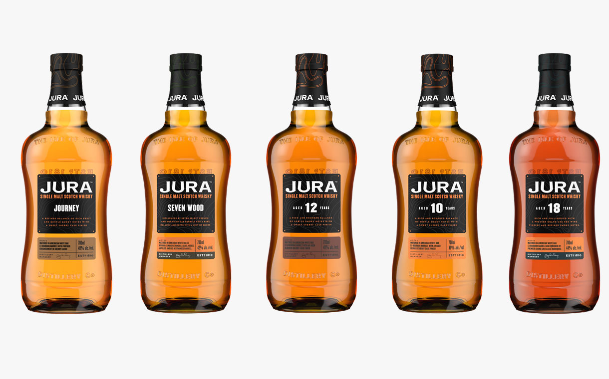 Jura unveils five new whiskies as part of new Signature Series