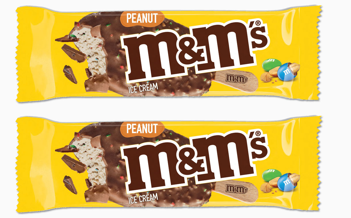 Mars adds M&M's Peanut flavour to its handheld ice cream range